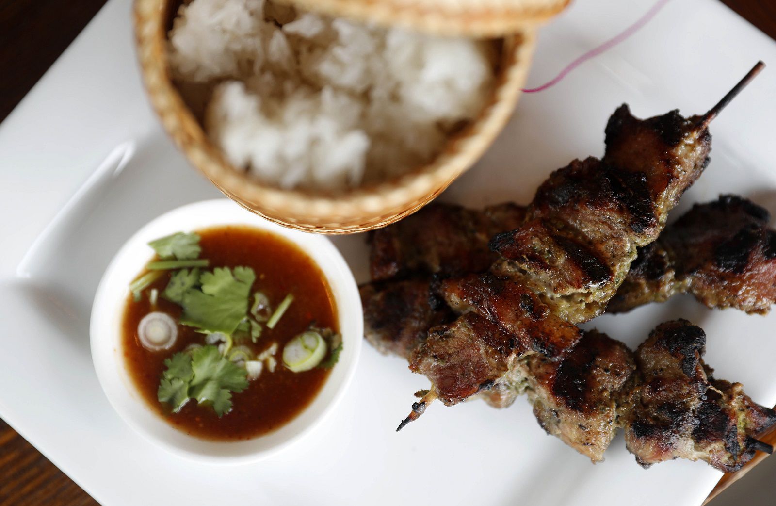 Moo ping at Rin Thai Bistro